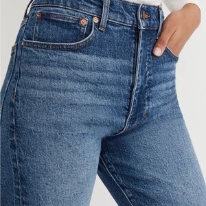 Madewell 90’s straight jean (bright medium wash)